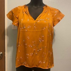 Express Brand - Yellow Floral Top